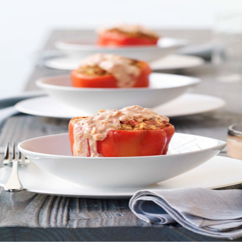 Paprika-Spiced Stuffed Peppers
