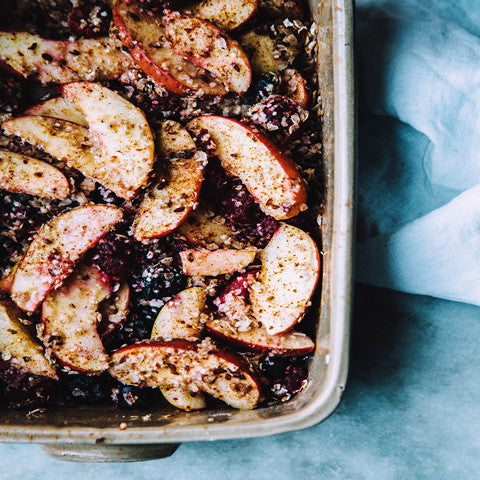 New! Sweet Apple bake with oat & quinoa flakes