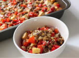 Red Pepper and Lentil Bake