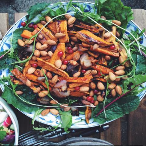 New! Roast Sweet potato onion Salad