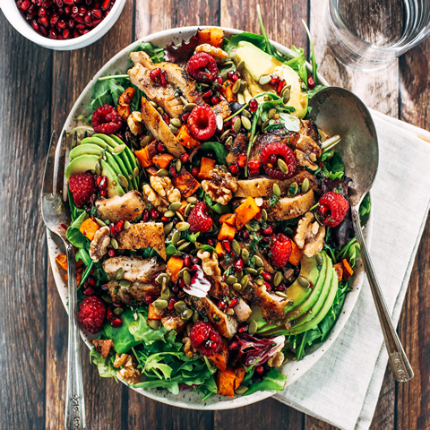 Spicy chicken chili Salad