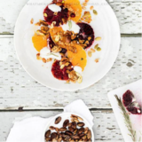 Juicy Oranges with Pistachios, Granola, and Yogurt