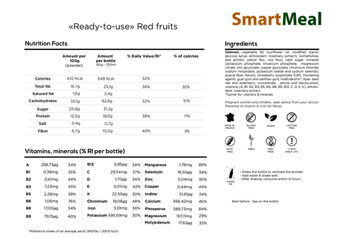 SmartMeal Red Fruits